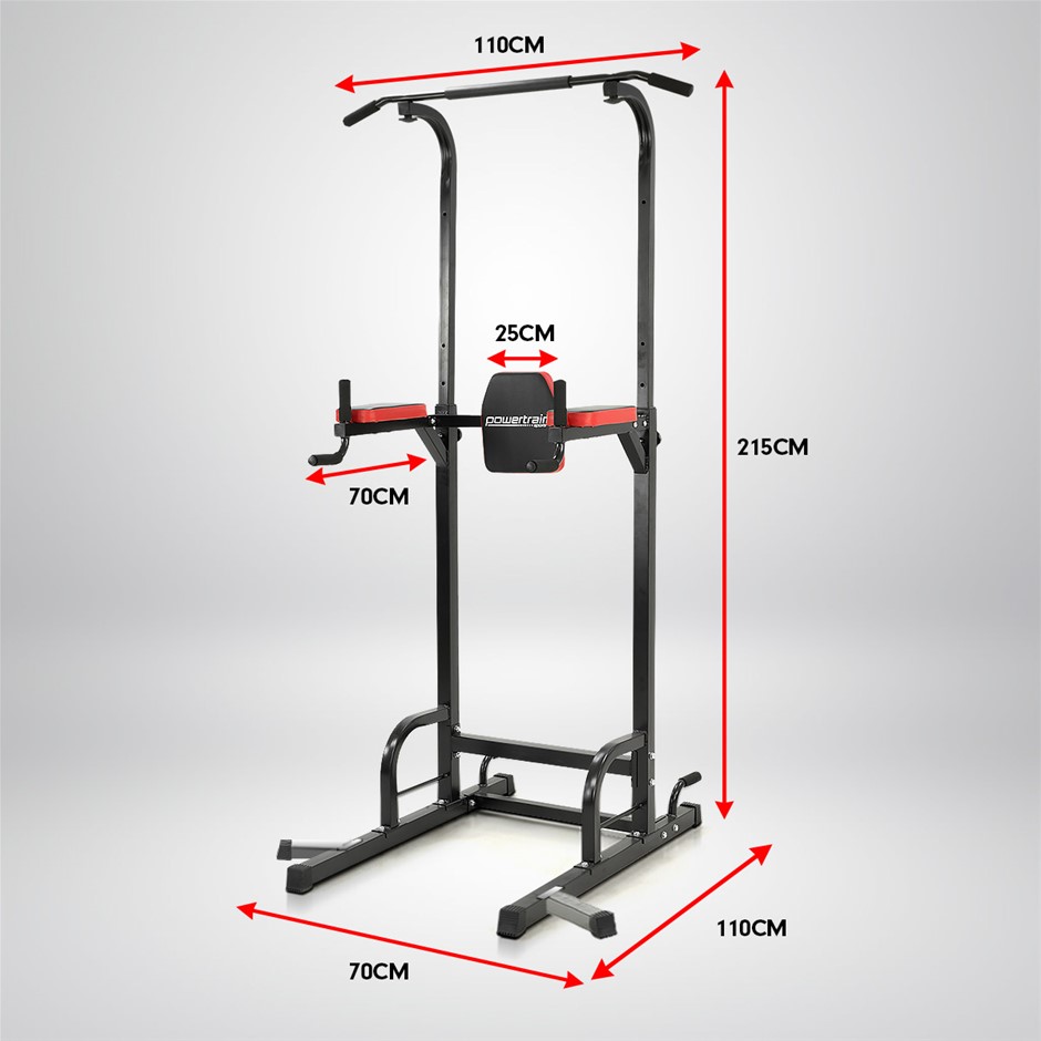 Buy Powertrain Tower Chin Pull Up Station Home Gym Grays Australia