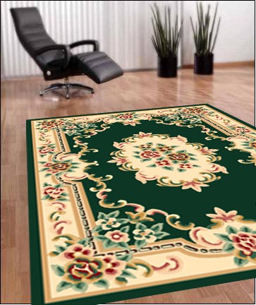 Dynasty - Home Rug - Dark Green - 280 x 
