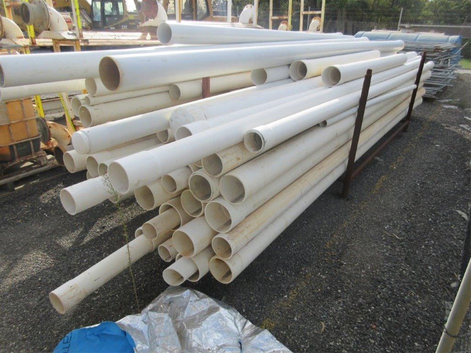 Assorted Sized Slotted PVC Pipe Auction (02619012597) Grays Australia
