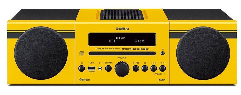 Yamaha MCRB043D Mini HiFi System (Yellow