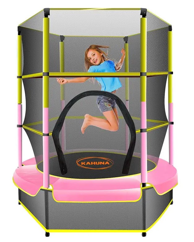 Kahuna Mini 4.5 ft Trampoline Yellow Pin