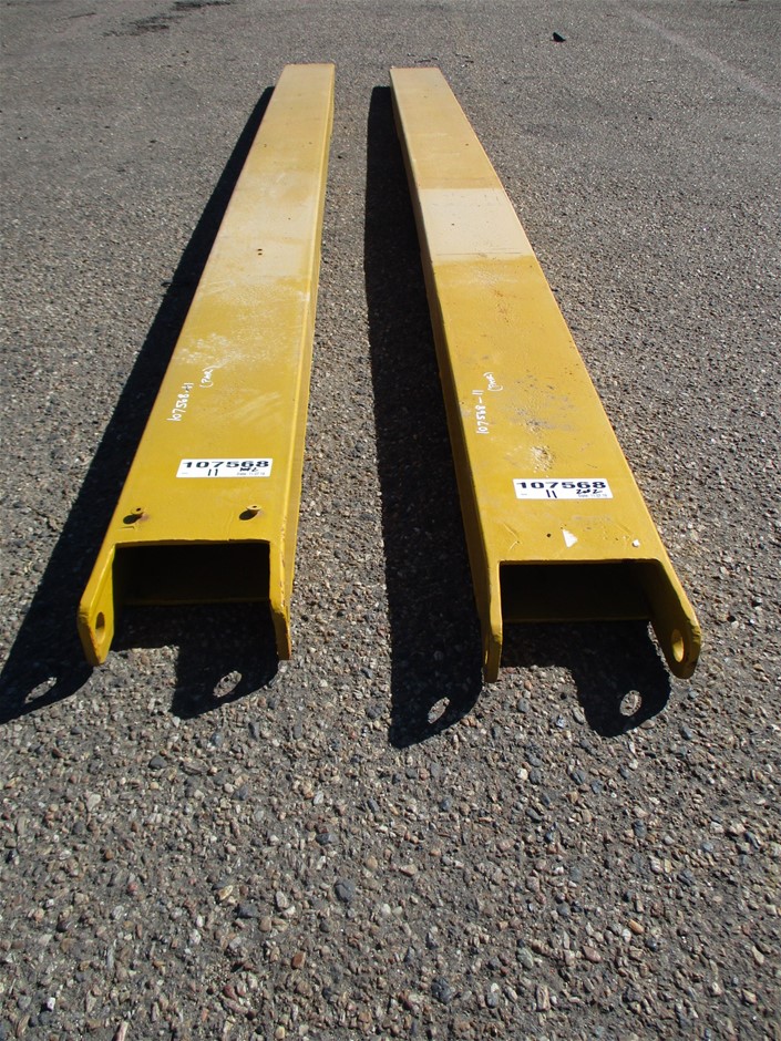 Pair x Forklift Tyne Extensions Auction (00787024014) Grays Australia
