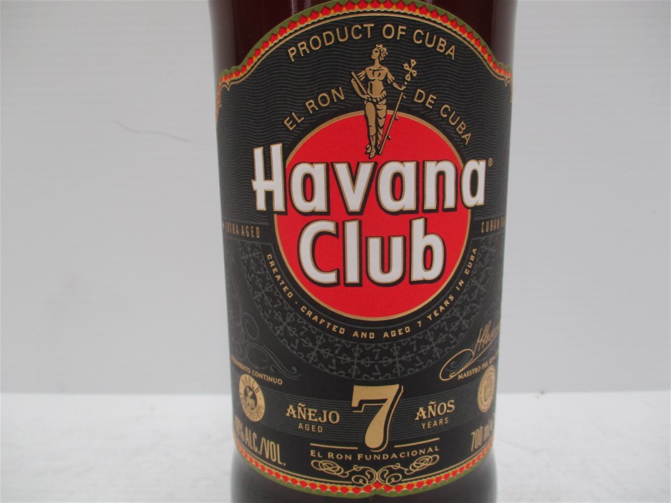 Havana Club 7 700ml Cuban Rum Spirit Auction (00887122681) Grays