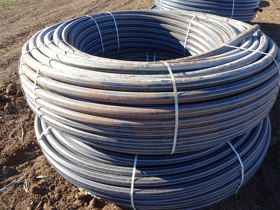 2 x Vinidex 50mm x 300m blue line poly pipe Auction (01017023593
