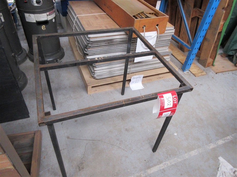 10 x Square Tubular Steel Table Frames Auction (00723016208) Grays
