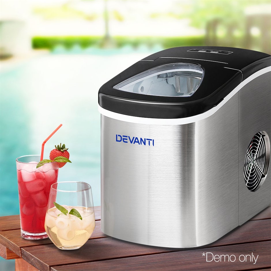 Buy Glacio 2.4L Stainless Steel Portable Ice Cube Maker Grays Australia