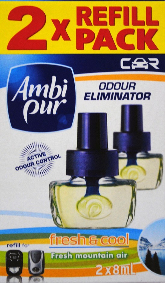 6 x Ambi Pur 2 X 8ml Car Air Freshener R