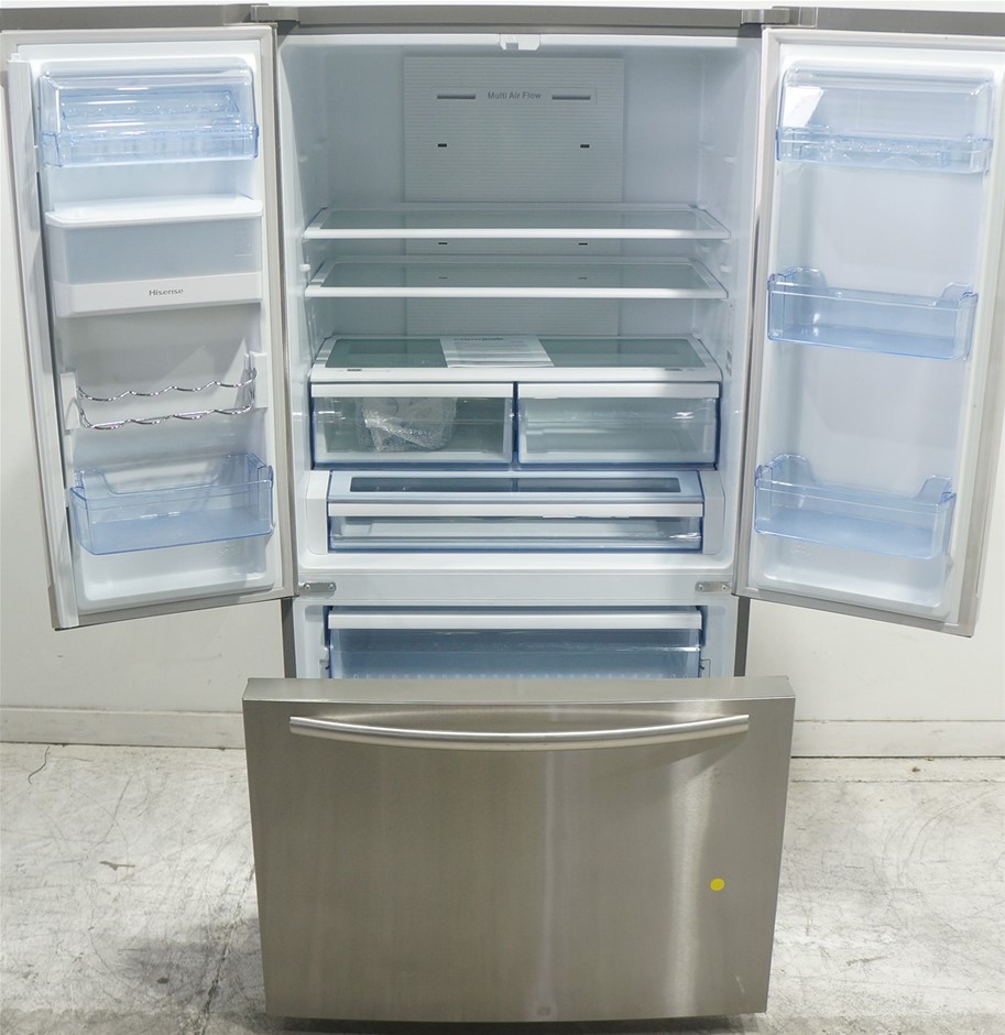 Hisense Stainless Steel 630L French Door Fridge (HR6FDFF630S) Auction