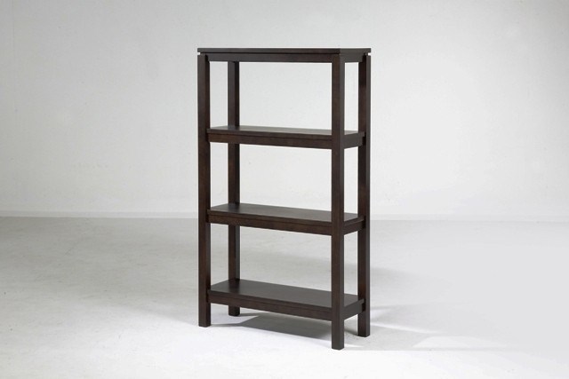 Cubist 3 Column Bookshelf - Chocolate