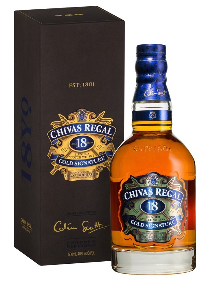 Chivas Regal `18YO` Gold Signature Scotc