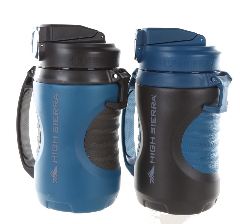 HIGH SIERRA 1.89L (64oz) 2pk Leak Proof FlipTop Lid Sports Jug w/ Side