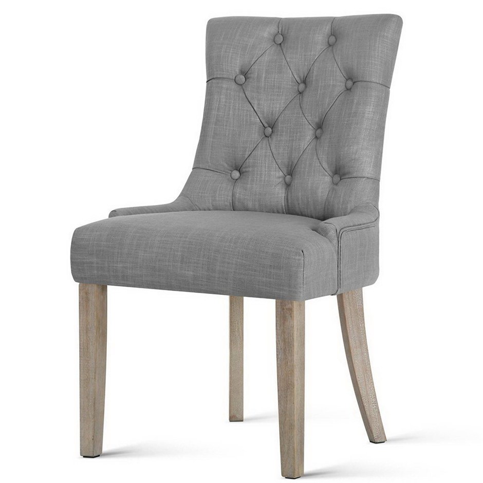 Buy Artiss French Provincial Dining Chair Grey Grays Australia