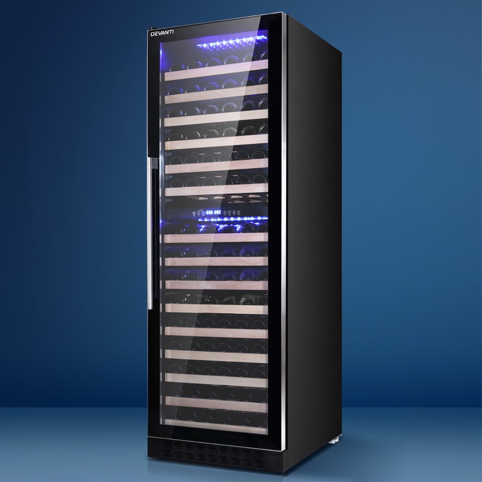 Buy Devanti 155 Bottles Wine Cooler Compressor Fridge Chiller Commercial Grays Australia