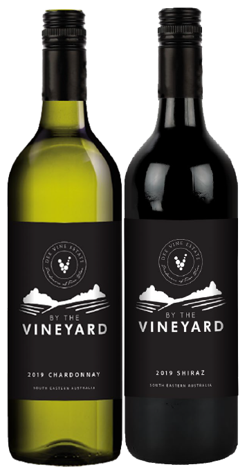 By The Vineyard Mixed Pack Shiraz & Chardonnay (12x 750mL). SEA.