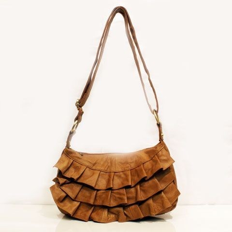 Ada G leather handbag Tan