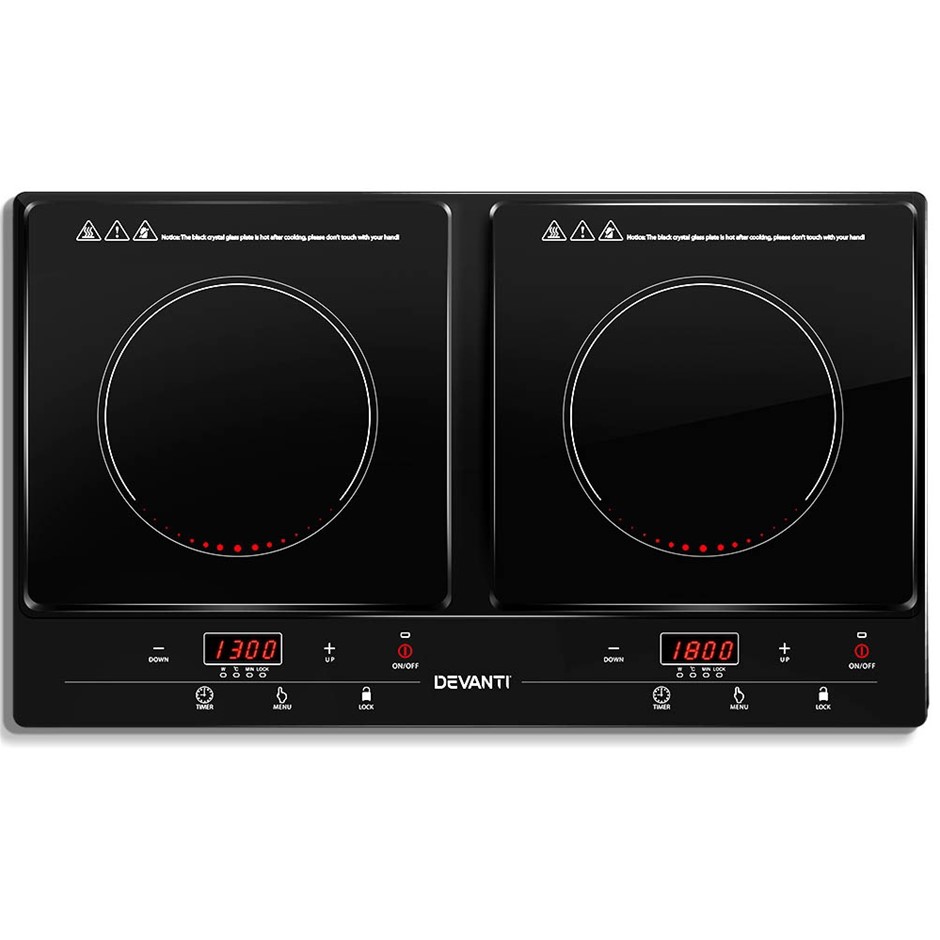 Devanti Induction Cooktop Portable Ceram