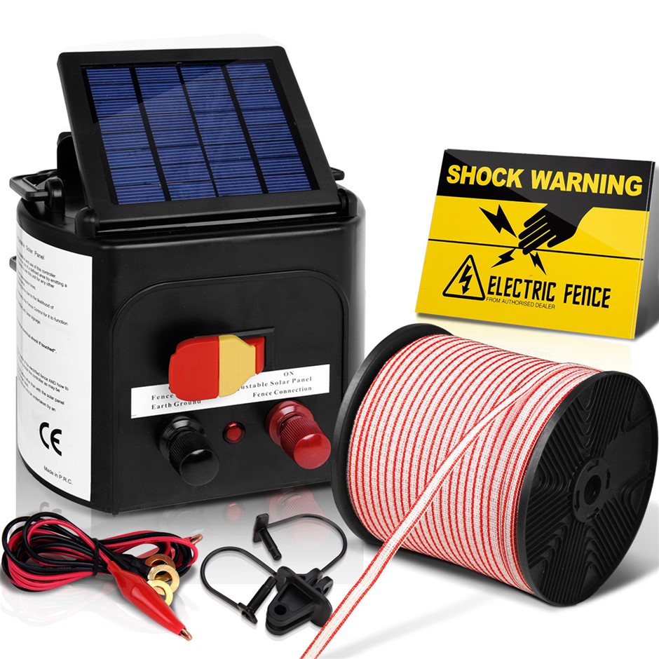 Giantz 3km Solar Electric Fence Energize