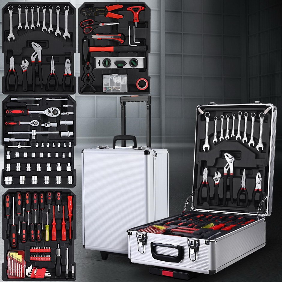 786pcs Tool Kit Trolley Case Mechanics Box Toolbox Portable DIY Set SL