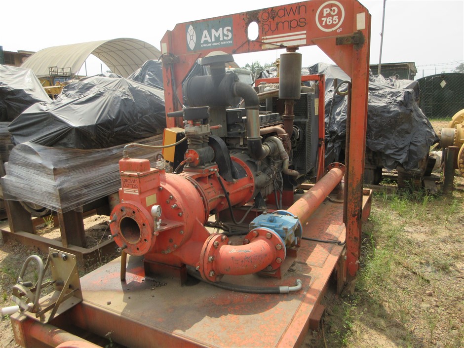 Skid Mounted Godwin Diesel Powered Water Pump (PO765)