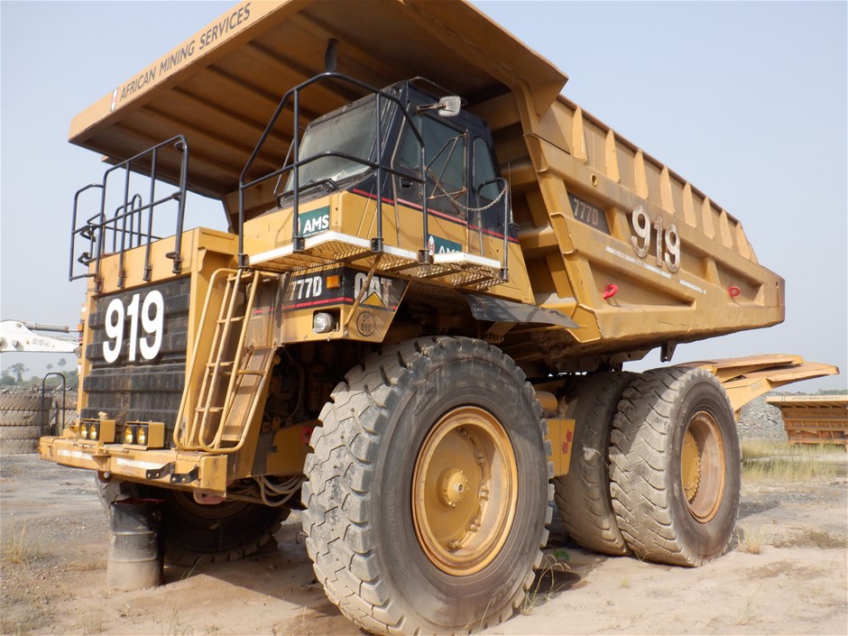 2004 Caterpillar 777d Rigid Dump Truck Dt919 Auction 0012 9014386 Grays Australia