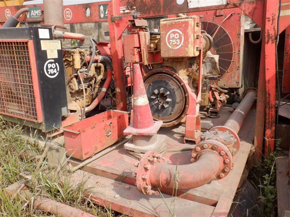 Skid Mounted Godwin Diesel Powered Water Pump (PO753) Auction (0004