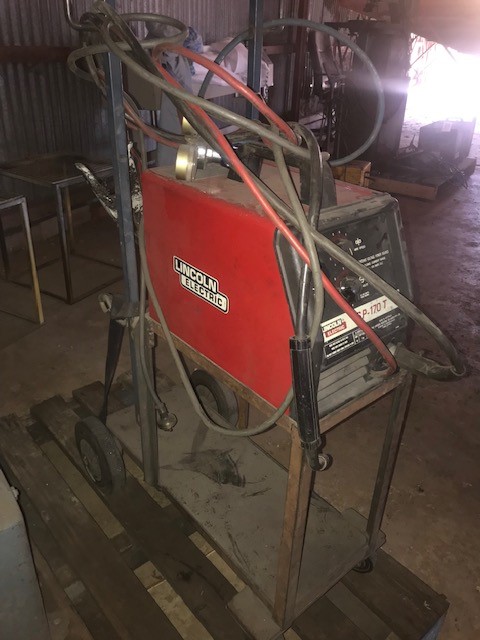 Lincoln Sp 170t Mig Welder Trolley Leads Torch 240 Volt Auction 0045 Grays Australia