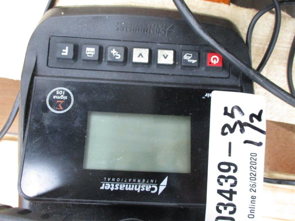 Cashmaster International Sigma 105 Cash Counting Machine Auction (0057