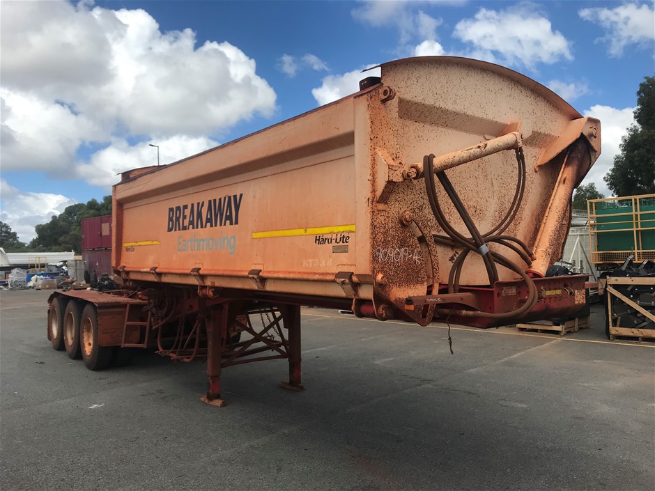 2012 Road West Transport TRI350 Triaxle Side Tipping `A` Trailer