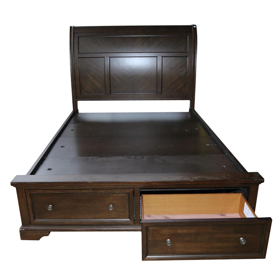 UNIVERSAL BROADMOORE Queen Storage Bed, Timber Frame. (SNCC55516