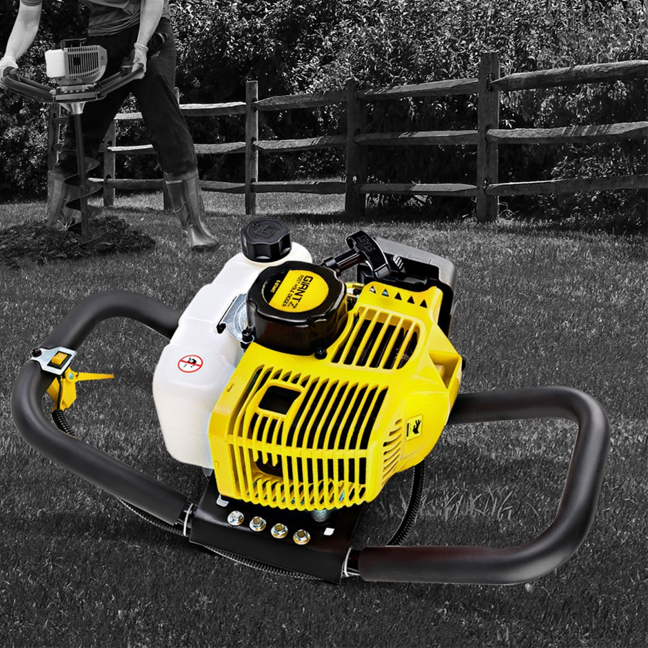 Giantz Post Hole Digger 66CC Petrol Only Engine Motor Borer Fence