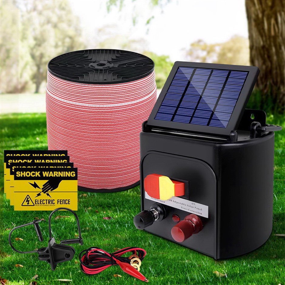 Giantz 5KM Solar Electric Fence Energise