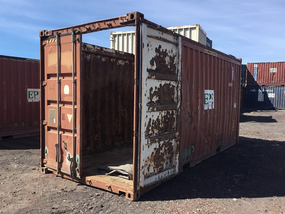 20ft High Cube Open Top Shipping Container Auction (02737026322