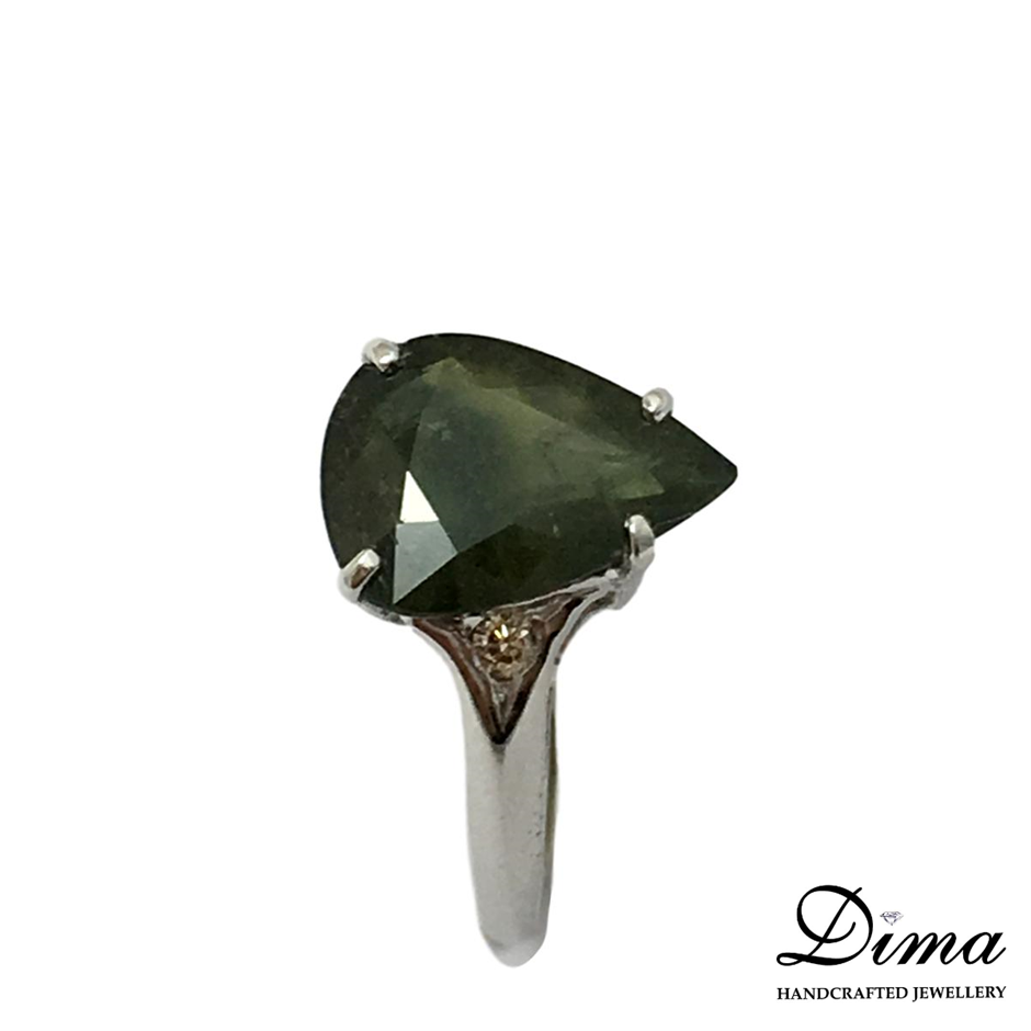 Simulated Diamond Five Circle Bracelet - Adjustable Length (Yellow)