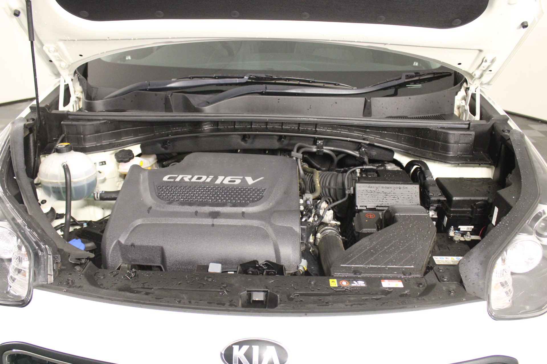 9K WHITE GOLD SOLID HORIZ BAR NECKLACE 41+2cm