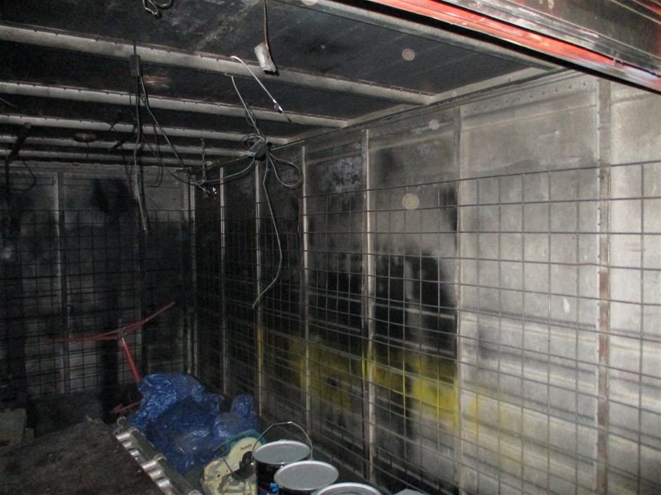 9K Yellow Gold &amp; WHITE GOLD RECT HUGGIE EARRINGS 15mm