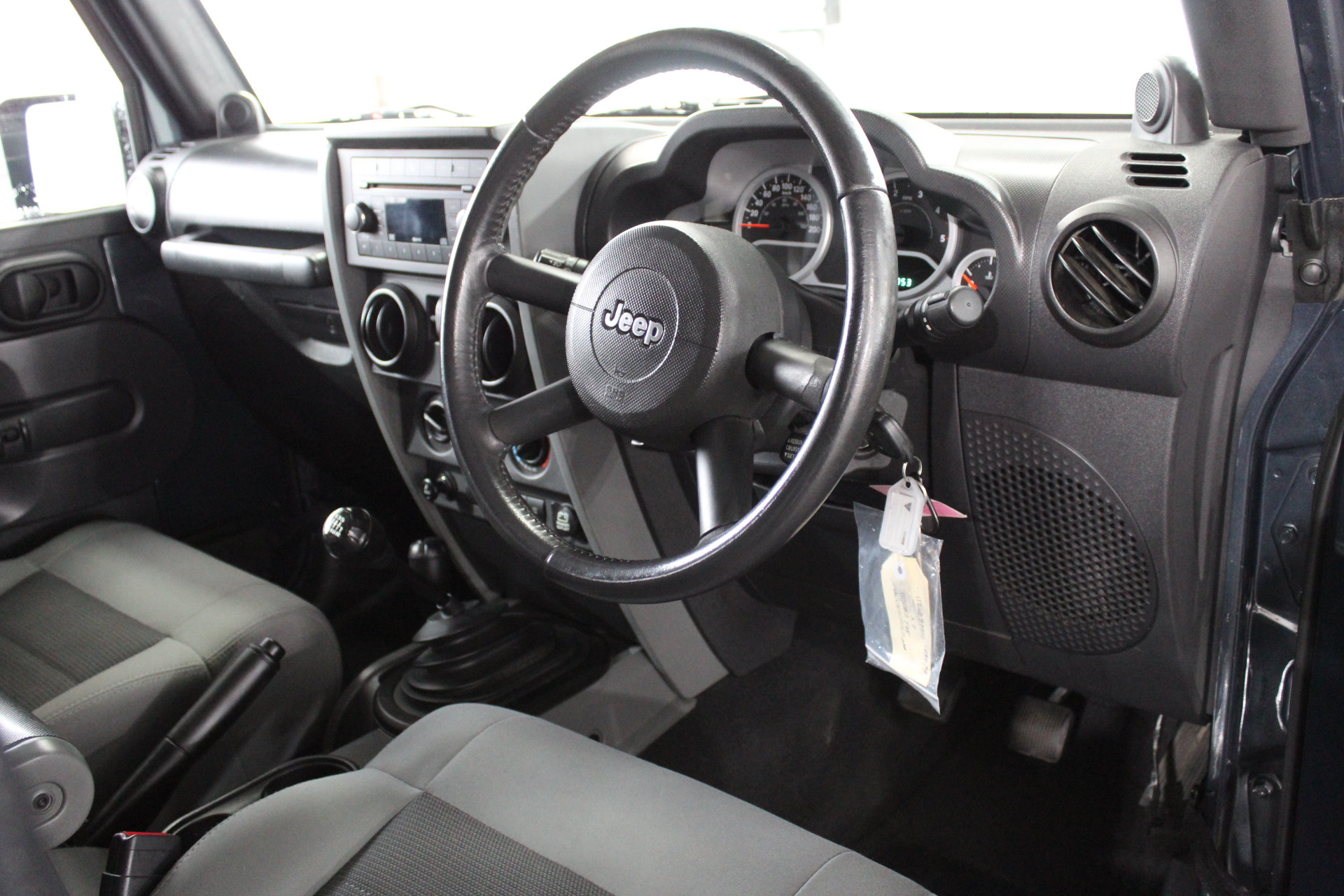 Rhodium Plated 7 Ring Lucky Charm Necklace