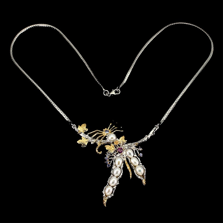 9K YELLOW GOLD 0.50ct F VS LAB DIAMOND CIRCLE NECKLACE 40+5cm