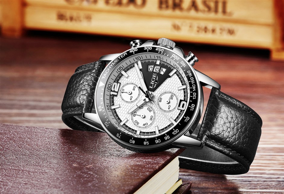 0.735ct GRA Certified Moissanite 925 Sterling Silver Band Ring - Size 8