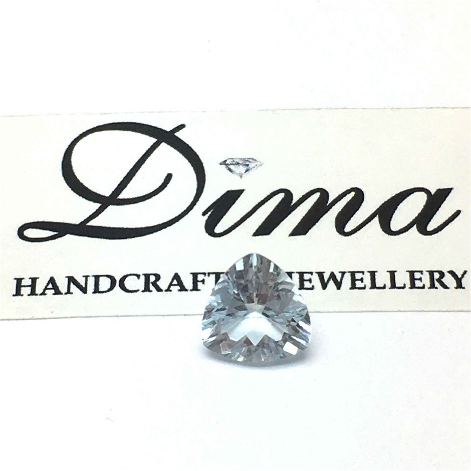 18K White Gold-Filled 3mm Necklace with Simulated Diamonds - 50.8cm