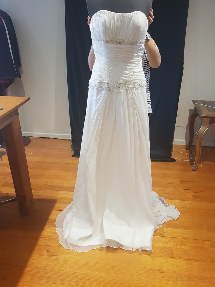 18k White & Yellow Gold Filled, Blue Face Iced Out Diamond Quartz Watch