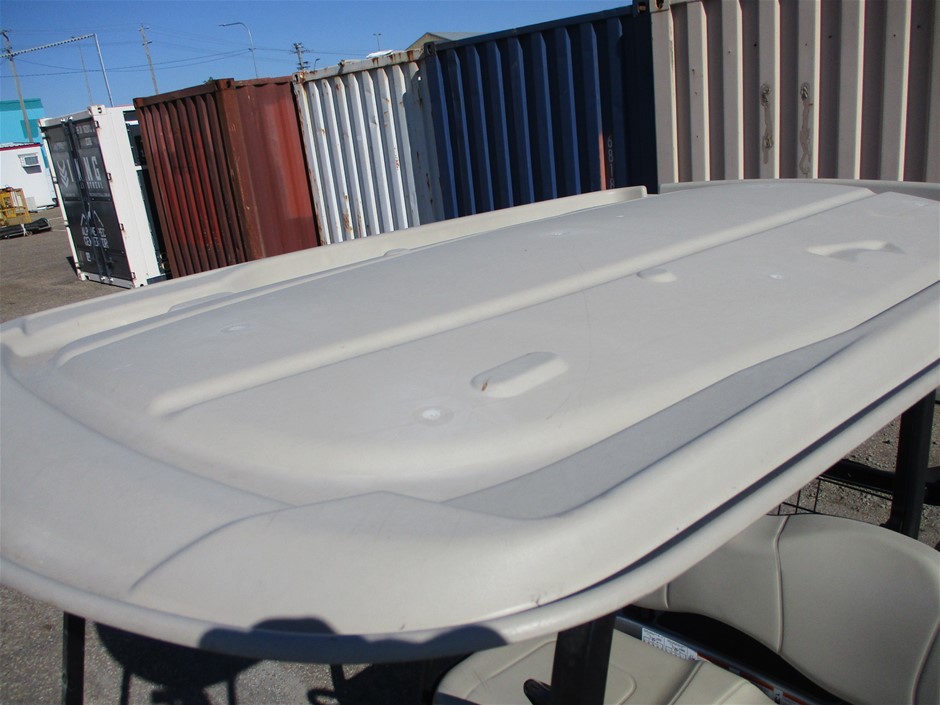 Large Oval 925 Sterling Silver Simulated Diamonds Ring - Size 9