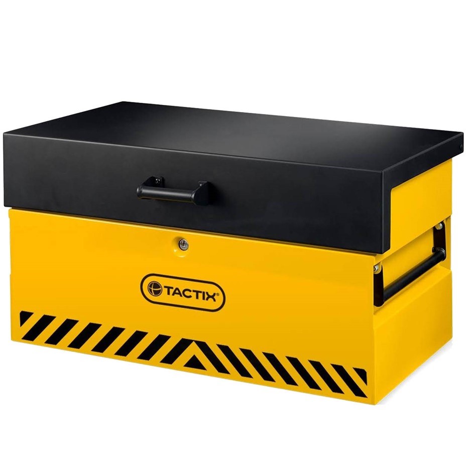 TACTIX Heavy Duty Metal Storage Box 935mm x 530mm x 490mm with Gas