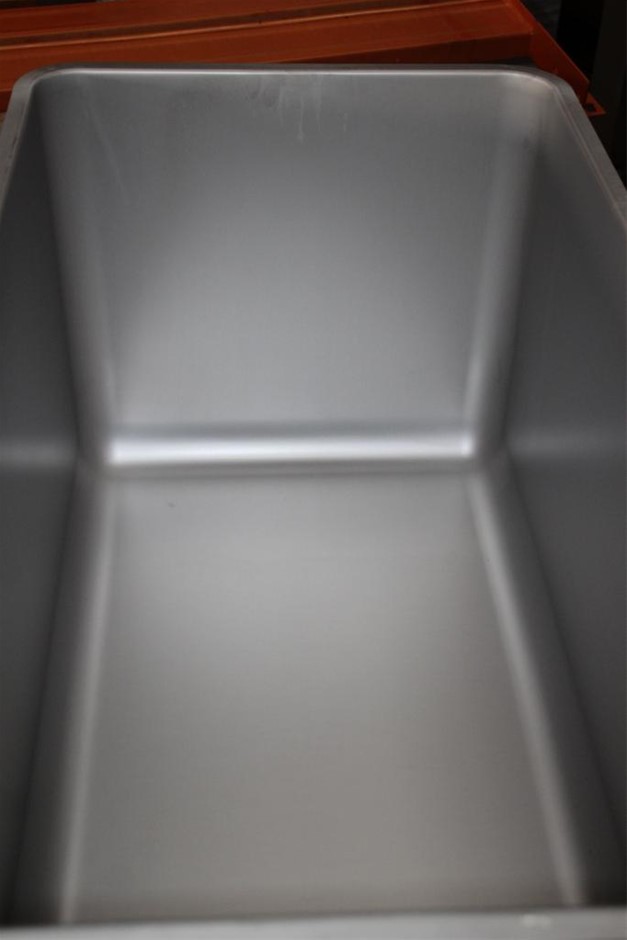 18K White-Filled Cuban Chain Necklace with Simulated Diamonds - 55.8cm