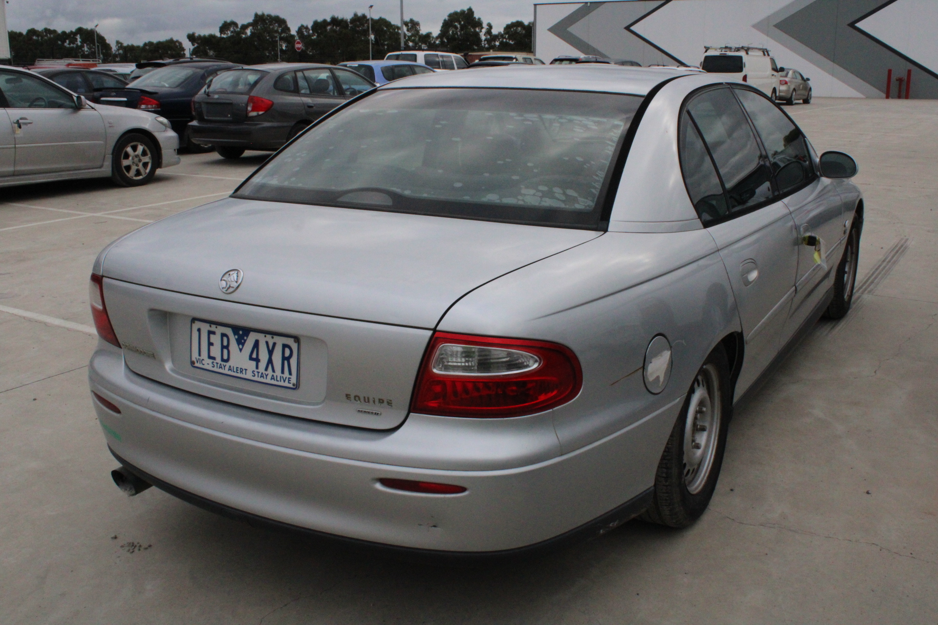 Rectangular Geometric Earrings in Rose