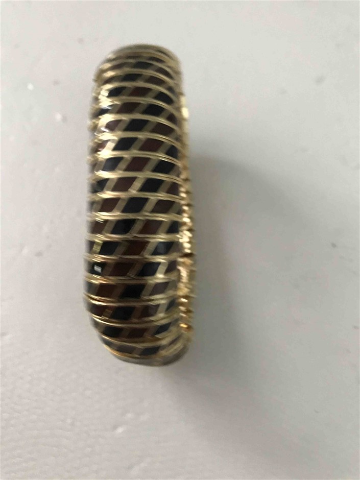 BIJ'OR - Black Pearl in Oyster Shell Stud Earrings  RRP $59