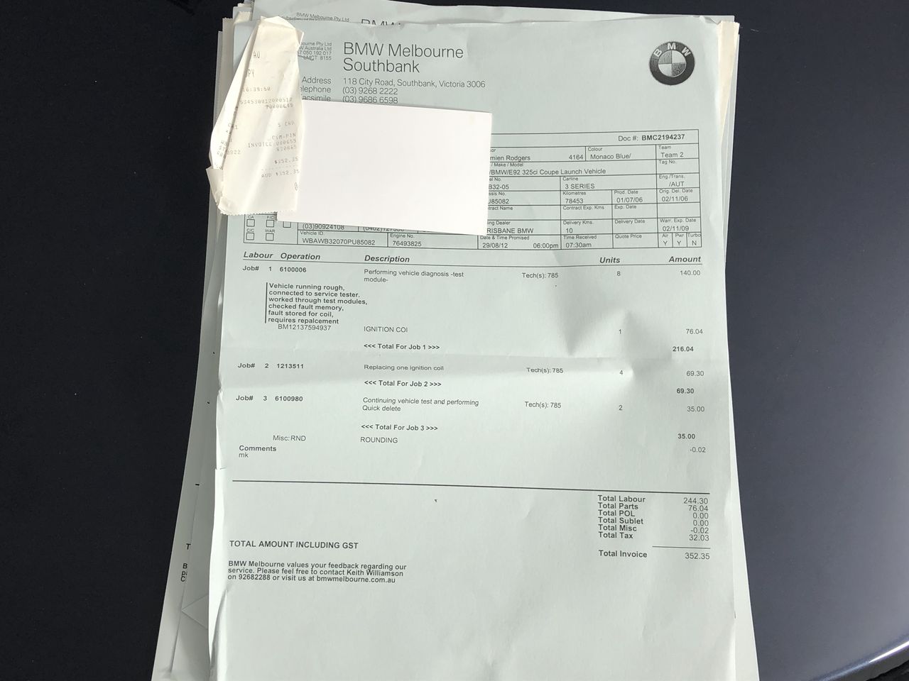 Rosemount Estate Balmoral Syrah 1993 (2x 750mL). McLaren Vale 5* Prov.