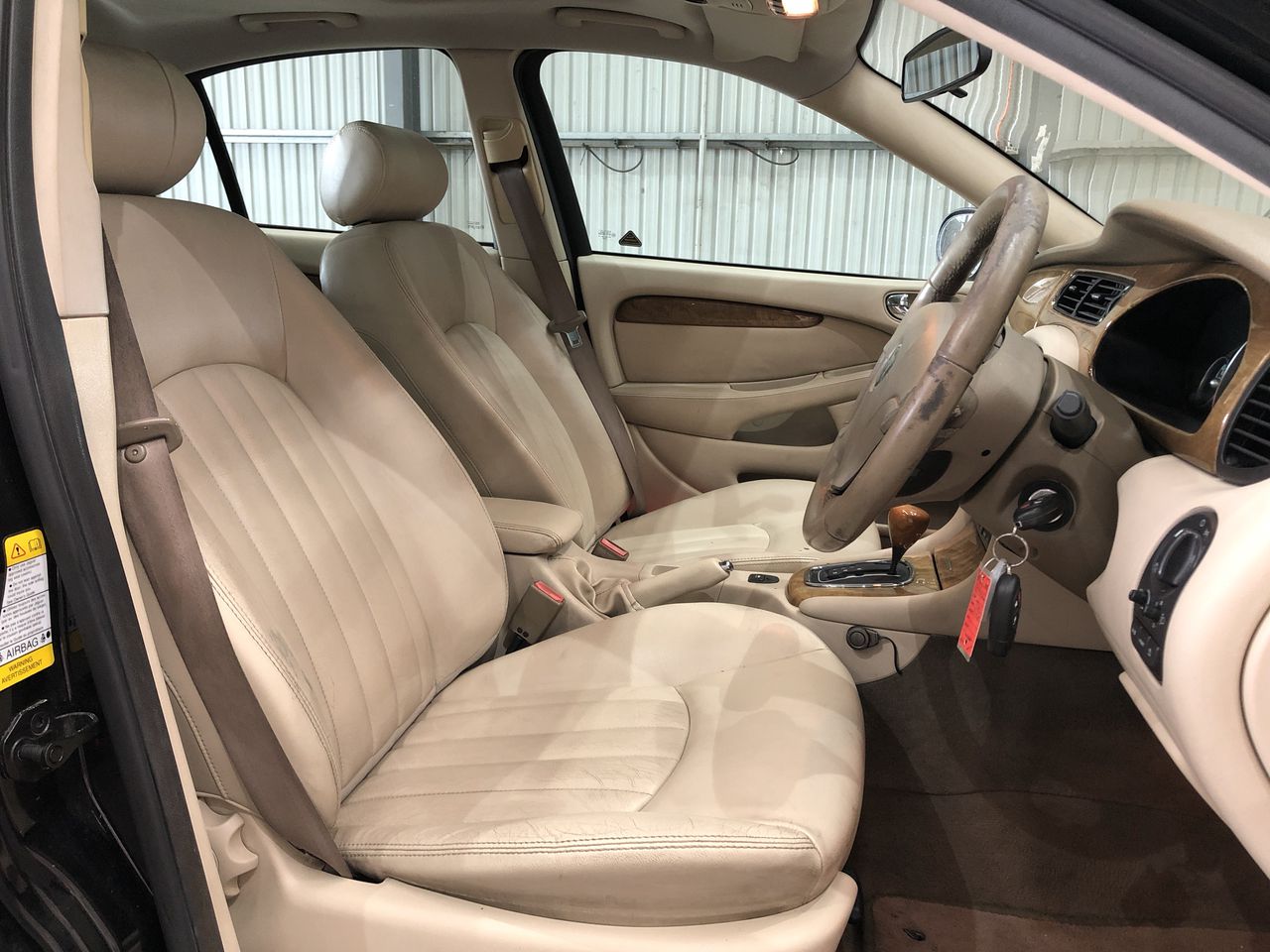 BIJ'OR - Round Pink Pearl Earrings With Green Stone RRP $59