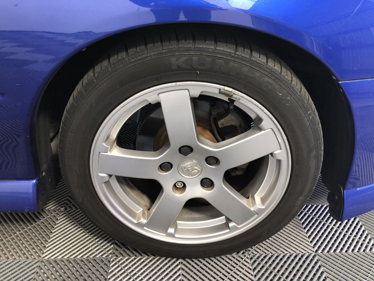 Rhodium Plated Men's Band Ring (5mm) - US Size 9