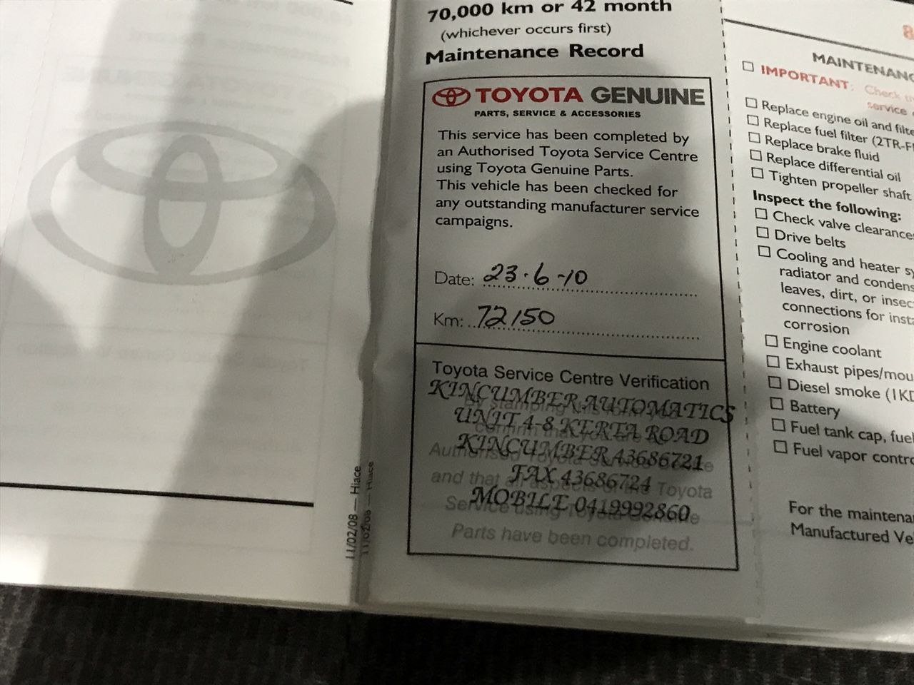 2006 Volvo FHMK2 6 x 4 Tipper Truck