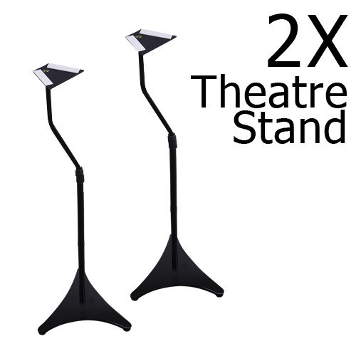 Buy Modern Home Theatre Floor Speaker Stands Silver Grays Australia